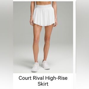 [SOLD] - lululemon court rival high rise skirt